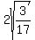 2sqrt%283%2F17%29