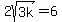 2sqrt%283k%29+=+6