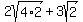 2sqrt%284%2A2%29%2B3sqrt%282%29