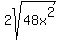 2sqrt%2848x%5E2%29