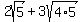 2sqrt%285%29%2B3sqrt%284%2A5%29