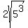 2sqrt%285%5E3%29