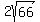 2sqrt%2866%29