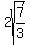 2sqrt%287%2F3%29