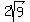 2sqrt%289%29