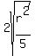 2sqrt%28r%5E2%2F5%29