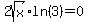 2sqrt%28x%29%2Aln%283%29+=+0
