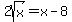 2sqrt%28x%29=x-8