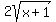 2sqrt%28x%2B1%29