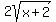 2sqrt%28x%2B2%29