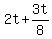 2t%2B3t%2F8