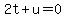 2t%2Bu=0