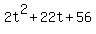 2t%5E2%2B22t%2B56