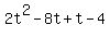 2t%5E2-8t%2Bt-4