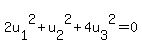 2u%5B1%5D%5E2+%2B+u%5B2%5D%5E2+%2B+4u%5B3%5D%5E2=0+