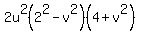 2u%5E2%282%5E2-v%5E2%29%284%2Bv%5E2%29