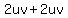 2uv++%2B2uv+