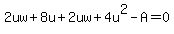 2uw%2B8u%2B2uw%2B4u%5E2-A=0