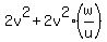 2v%5E2+%2B+2v%5E2%2A%28w%2Fu%29