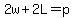 2w%2B2L=p
