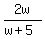 2w%2F%28w%2B5%29
