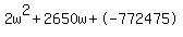 2w%5E2%2B2650w%2B-772475