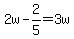 2w-2%2F5=3w