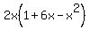 2x%281%2B6x-x%5E2%29