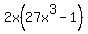 2x%2827x%5E3-1%29