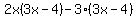 2x%283x-4%29-3%283x-4%29