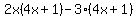 2x%284x%2B1%29-3%284x%2B1%29