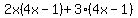 2x%284x-1%29%2B3%284x-1%29