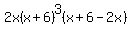 2x%28x%2B6%29%5E3%28x%2B6-2x%29