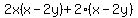 2x%28x-2y%29+%2B+2%28x-2y%29