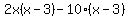 2x%28x-3%29-10%28x-3%29