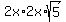 2x%2A2x%2Asqrt%285%29