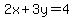 2x%2B+3y+=+4