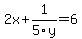 2x%2B1%2F5y=6