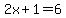2x%2B1=6