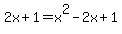 2x%2B1=x%5E2-2x%2B1