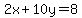 2x%2B10y=8
