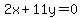 2x%2B11y+=+0