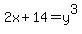 2x%2B14+=+y%5E3