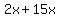 2x%2B15x