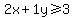 2x%2B1y+%3E=3