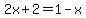 2x%2B2=1-x