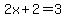 2x%2B2=3