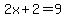 2x%2B2=9