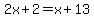 2x%2B2=x%2B13