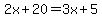 2x%2B20=3x%2B5